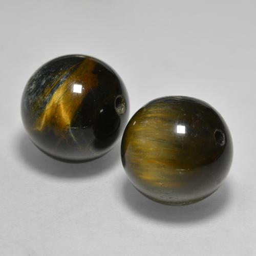 Натуральный коричневый tiger's eye 24,57 карата сфера / шар, непрозрачный