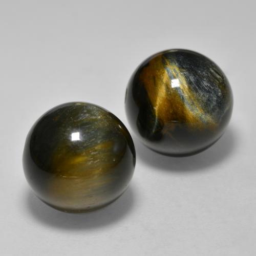 Натуральный коричневый tiger's eye 24,57 карата сфера / шар, непрозрачный