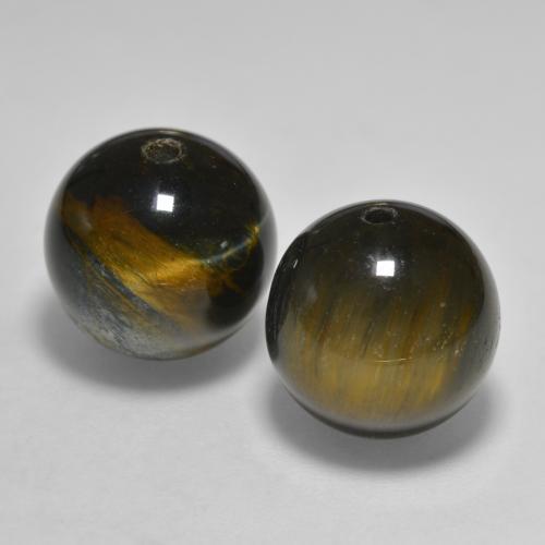 Натуральный коричневый tiger's eye 24,57 карата сфера / шар, непрозрачный