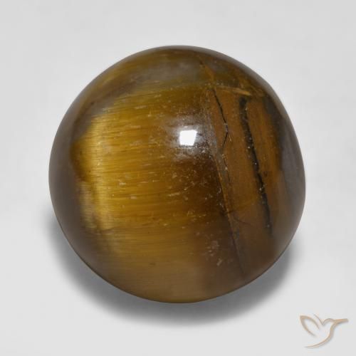 Натуральный коричневый tiger's eye 11,89 карата сфера / шар, непрозрачный
