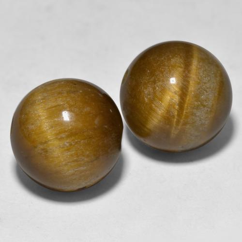 Натуральный коричневый tiger's eye 24,29 карата сфера / шар, непрозрачный
