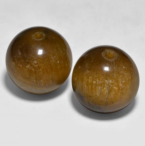 Натуральный коричневый tiger's eye 24,29 карата сфера / шар, непрозрачный