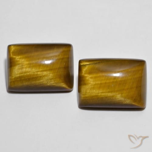 Натуральный коричневый tiger's eye 26,73 карата багет, непрозрачный