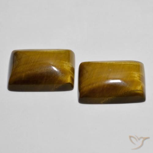 Натуральный коричневый tiger's eye 26,73 карата багет, непрозрачный