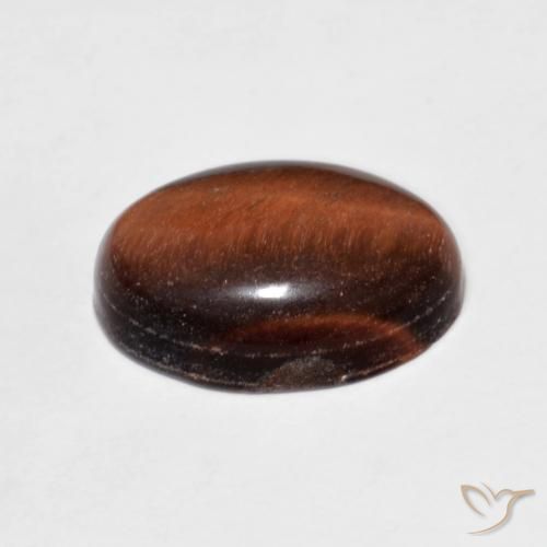 5.64 карата, натуральный Medium Dark-Brown Тигровый глаз, Овал, Непрозрачный
