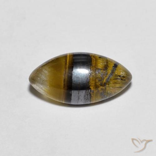 2.29ct Натуральный Medium Light-Brown Тигриный Глаз, Маркиза, Непрозрачный