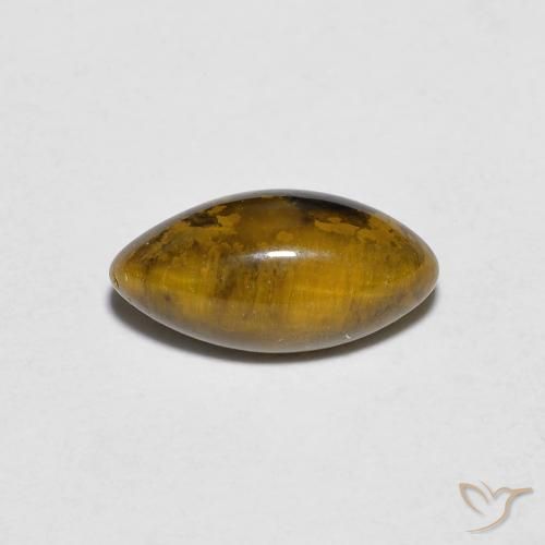1.32ct Натуральный Золотисто-коричневый Тигриный Глаз, Маркиза, Непрозрачный
