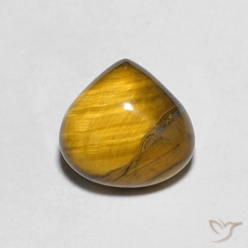 1.89ct Натуральный Желтовато-коричневый Тигриный Глаз, Форма груши, Непрозрачный