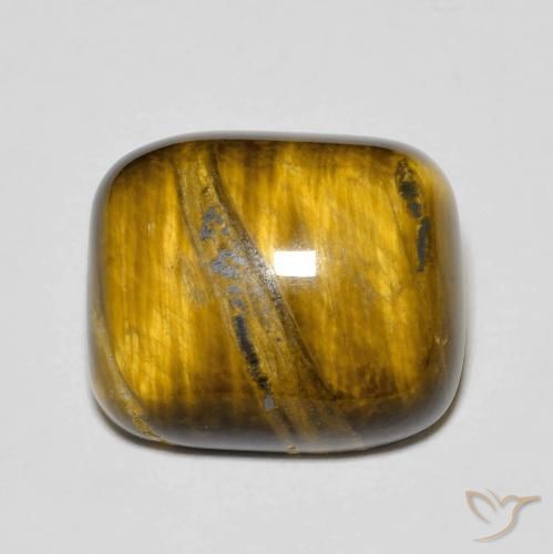 8.96ct Натуральный Золотисто-коричневый Тигровый глаз, Подушка, Непрозрачный