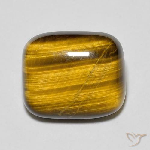 8.41ct Натуральный Коричневый Тигриный Глаз, Подушка, Непрозрачный