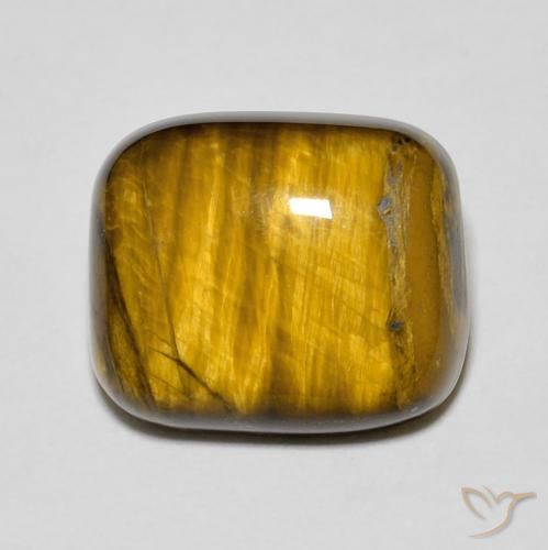 8.50ct Натуральный Золотисто-коричневый Тигриный Глаз, Подушка, Непрозрачный