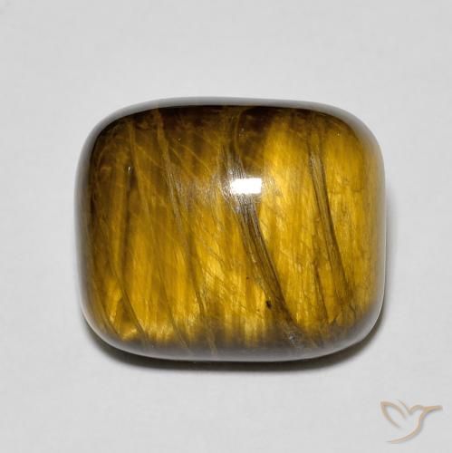 8.99ct Натуральный Коричневый Тигриный Глаз, Подушка, Непрозрачный