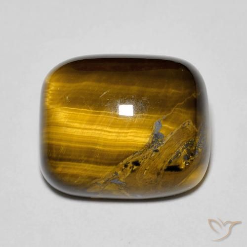 8.49ct Натуральный Золотисто-коричневый Тигриный Глаз, Подушка, Непрозрачный