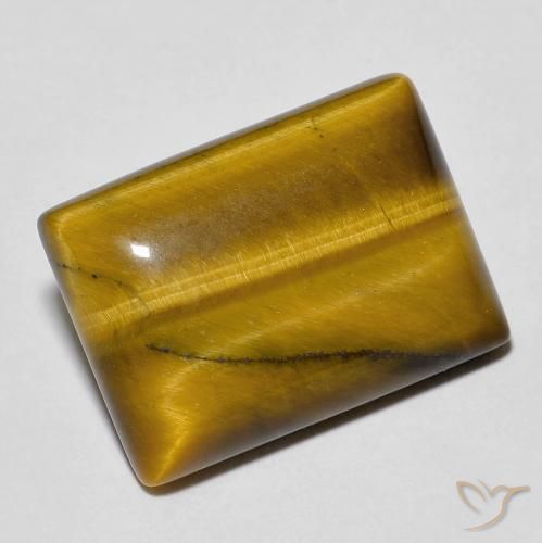 13.18ct Натуральный Теплый коричневый Тигриный Глаз, Огранка Багет, Непрозрачный