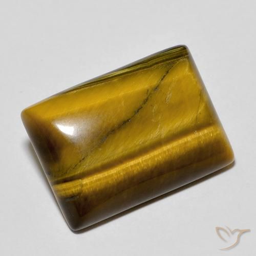 11.93ct Натуральный Коричневый Тигриный Глаз, Огранка Багет, Непрозрачный