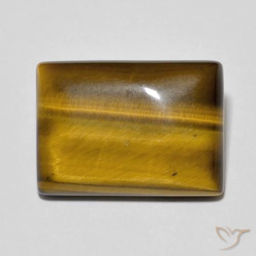 12.85ct Натуральный Коричневый Тигриный Глаз, Огранка Багет, Непрозрачный