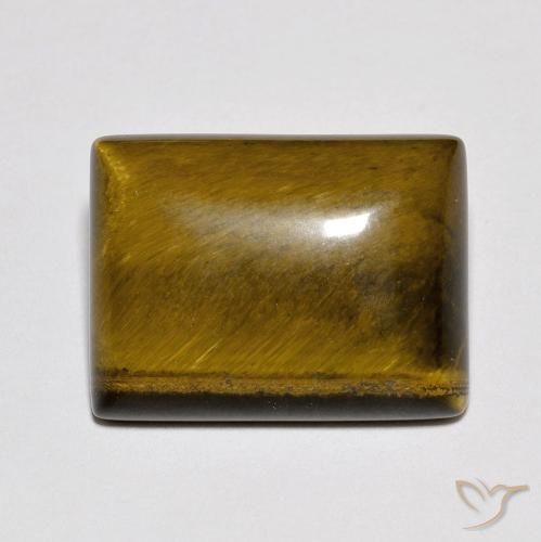 9.29ct Натуральный Medium Dark-Brown Тигриный Глаз, Огранка Багет, Непрозрачный