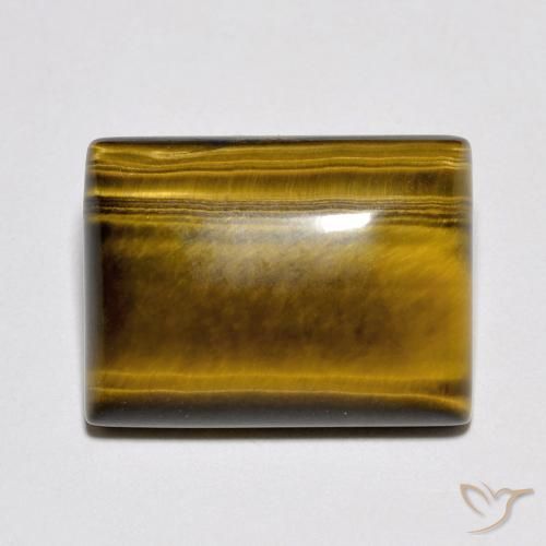 11.47ct Натуральный Теплый коричневый Тигриный Глаз, Огранка Багет, Непрозрачный
