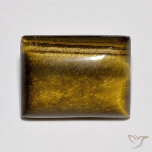 10.93ct Натуральный Теплый коричневый Тигриный Глаз, Огранка Багет, Непрозрачный