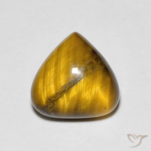 3.48ct Натуральный Коричневый Тигриный Глаз, Форма груши, Непрозрачный