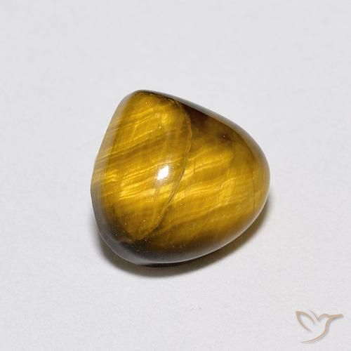 1.90 карата, натуральный Желтовато-коричневый Тигровый глаз, Форма груши, Непрозрачный