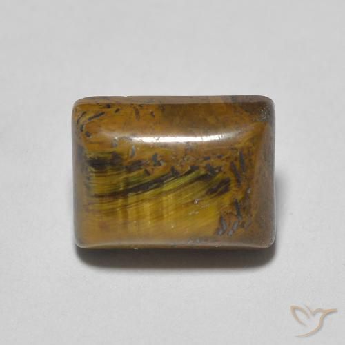 1.84ct Натуральный Светло-коричневый Тигриный Глаз, Огранка Багет, Непрозрачный