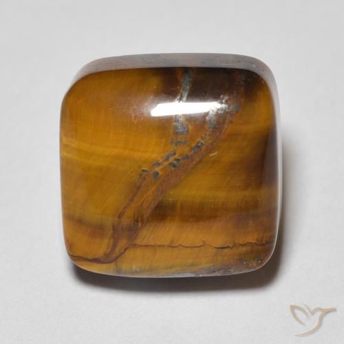6.28ct Натуральный Теплый коричневый Тигриный Глаз, Подушка, Непрозрачный