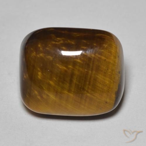 8.84ct Натуральный Золотисто-коричневый Тигровый глаз, Подушка, Непрозрачный
