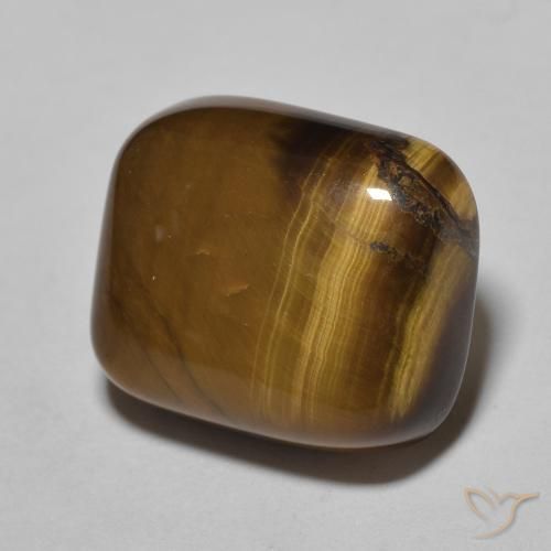 8.72ct Натуральный Теплый коричневый Тигриный Глаз, Подушка, Непрозрачный