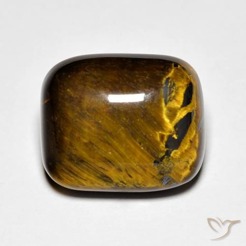 8.91ct Натуральный Коричневый Тигриный Глаз, Подушка, Непрозрачный