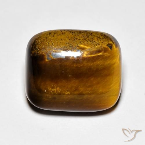 9.08ct Натуральный Имбирный пряник коричневый Тигриный Глаз, Подушка, Непрозрачный