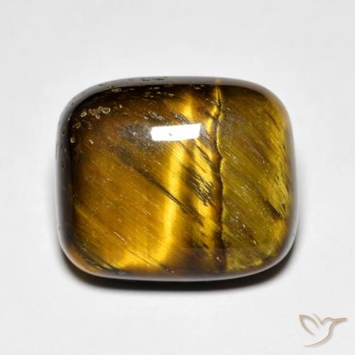 8.27ct Натуральный Имбирный пряник коричневый Тигриный Глаз, Подушка, Непрозрачный