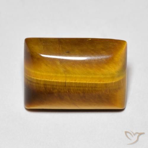 5.68ct Натуральный Теплый коричневый Тигриный Глаз, Огранка Багет, Непрозрачный