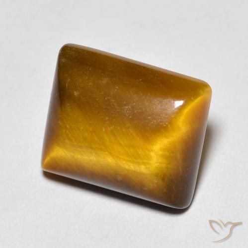 6.31 карата, натуральный Medium Light-Brown Тигровый глаз, Огранка Багет, Непрозрачный