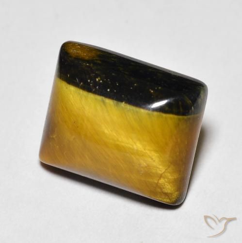 6.42ct Натуральный Medium Dark-Brown Тигриный Глаз, Огранка Багет, Непрозрачный
