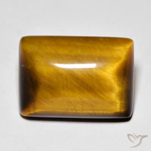 13.65 карата, натуральный Medium Light-Brown Тигровый глаз, Огранка Багет, Непрозрачный