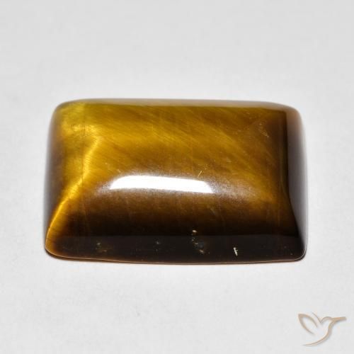 13.65 карата, натуральный Medium Light-Brown Тигровый глаз, Огранка Багет, Непрозрачный