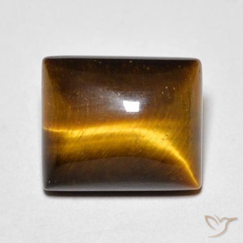 6.42ct Натуральный Коричневый Тигриный Глаз, Огранка Багет, Непрозрачный