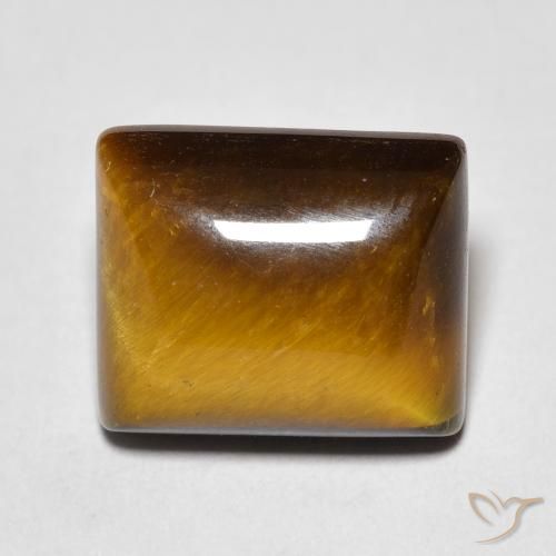 6.54ct Натуральный Теплый коричневый Тигриный Глаз, Огранка Багет, Непрозрачный
