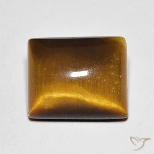 6.03ct Натуральный Теплый коричневый Тигриный Глаз, Огранка Багет, Непрозрачный