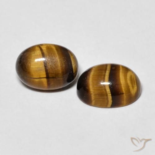 2.69 карата, натуральный Medium Dark-Brown Тигровый глаз, Овал, Непрозрачный