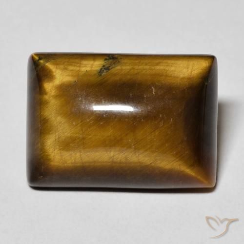 12.62ct Натуральный Коричневый Тигриный Глаз, Огранка Багет, Непрозрачный