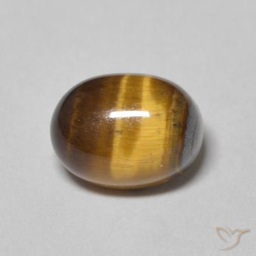 2.15ct Натуральный Желтовато-коричневый Тигриный Глаз, Овал, Непрозрачный