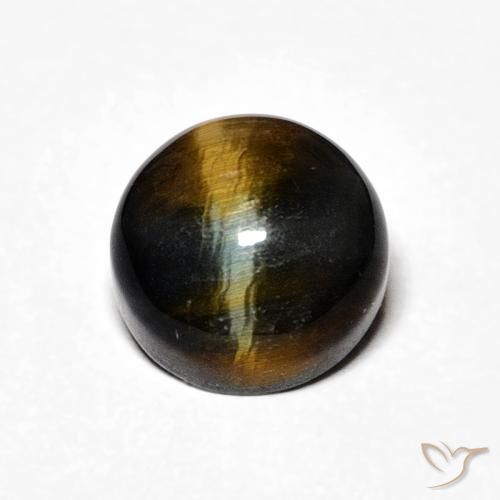 2.25ct Натуральный Теплый коричневый Тигриный Глаз, Круглый, Непрозрачный