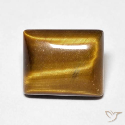 5.82ct Натуральный Желтовато-коричневый Тигриный Глаз, Огранка Багет, Непрозрачный