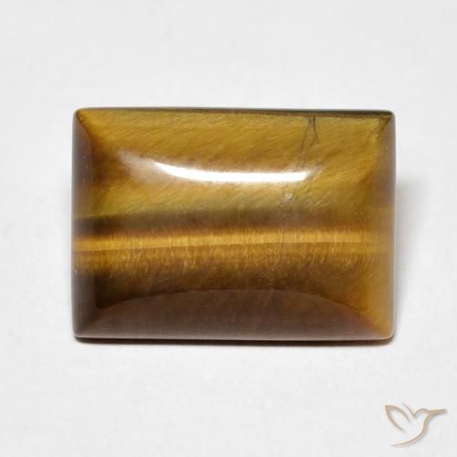 6.17ct Натуральный Теплый коричневый Тигриный Глаз, Огранка Багет, Непрозрачный