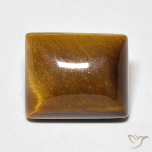 6.38ct Натуральный Теплый коричневый Тигриный Глаз, Огранка Багет, Непрозрачный