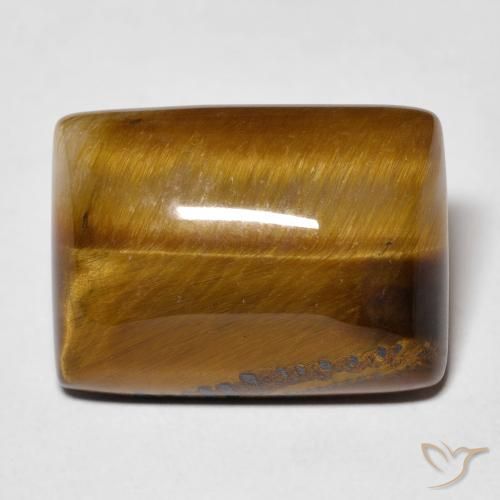 13.72ct Натуральный Medium Light-Brown Тигриный Глаз, Огранка Багет, Непрозрачный