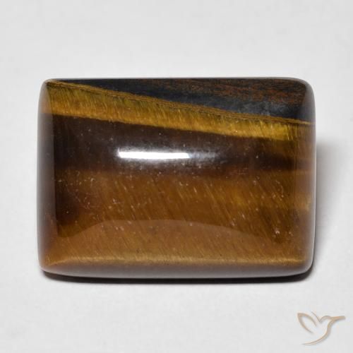 14.98ct Натуральный Medium Light-Brown Тигриный Глаз, Огранка Багет, Непрозрачный