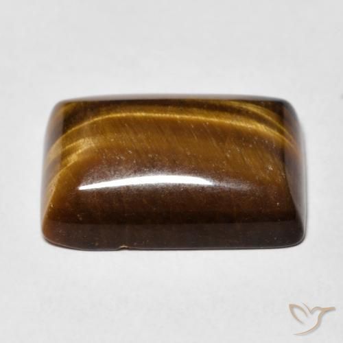 14.98 карата, натуральный Medium Light-Brown Тигровый глаз, Огранка Багет, Непрозрачный